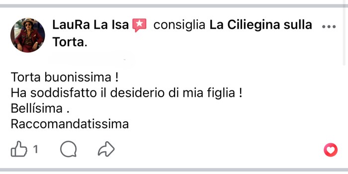 Recensione Facebook Laura La Isa